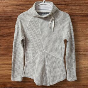 PrAna Gray Mattea Wool Blend Asymmetric Hem Sweater Sz. XS